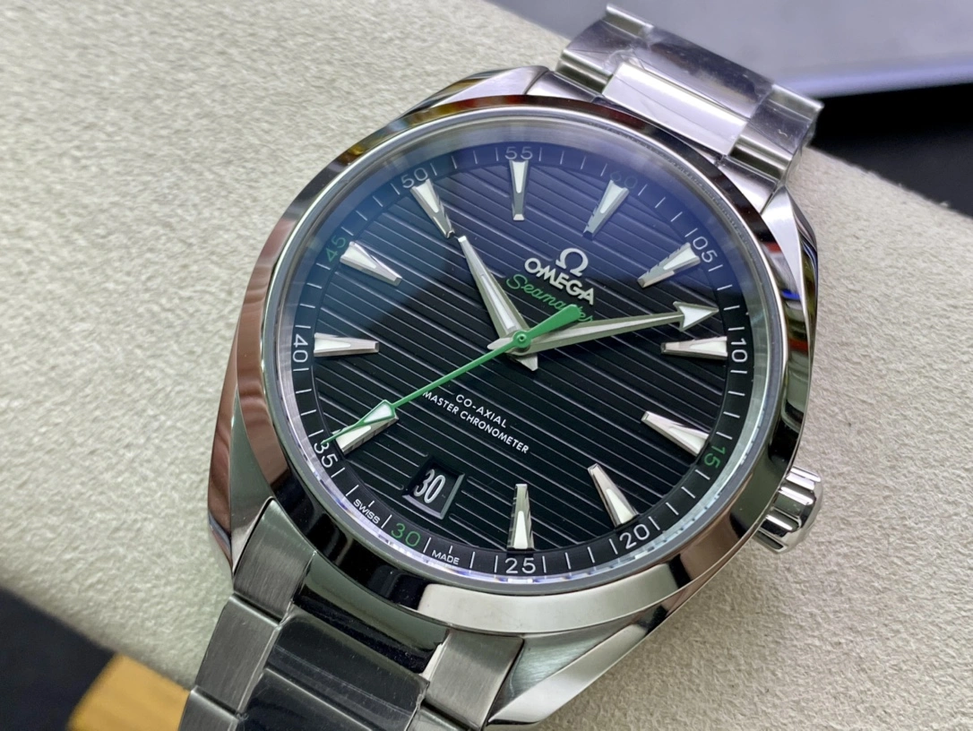 CBD Factory Omega Seamaster Aqua Terra 150M 41mm Black Horizontal Teak Dial Green Seconds Hand Stainless Steel Bracelet (231.10.42.21.01.004) 1:1 Super Clone – DD8900 Movement Bright 235